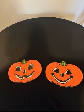 Beistle Halloween Pumpkin Decorations Set of 2